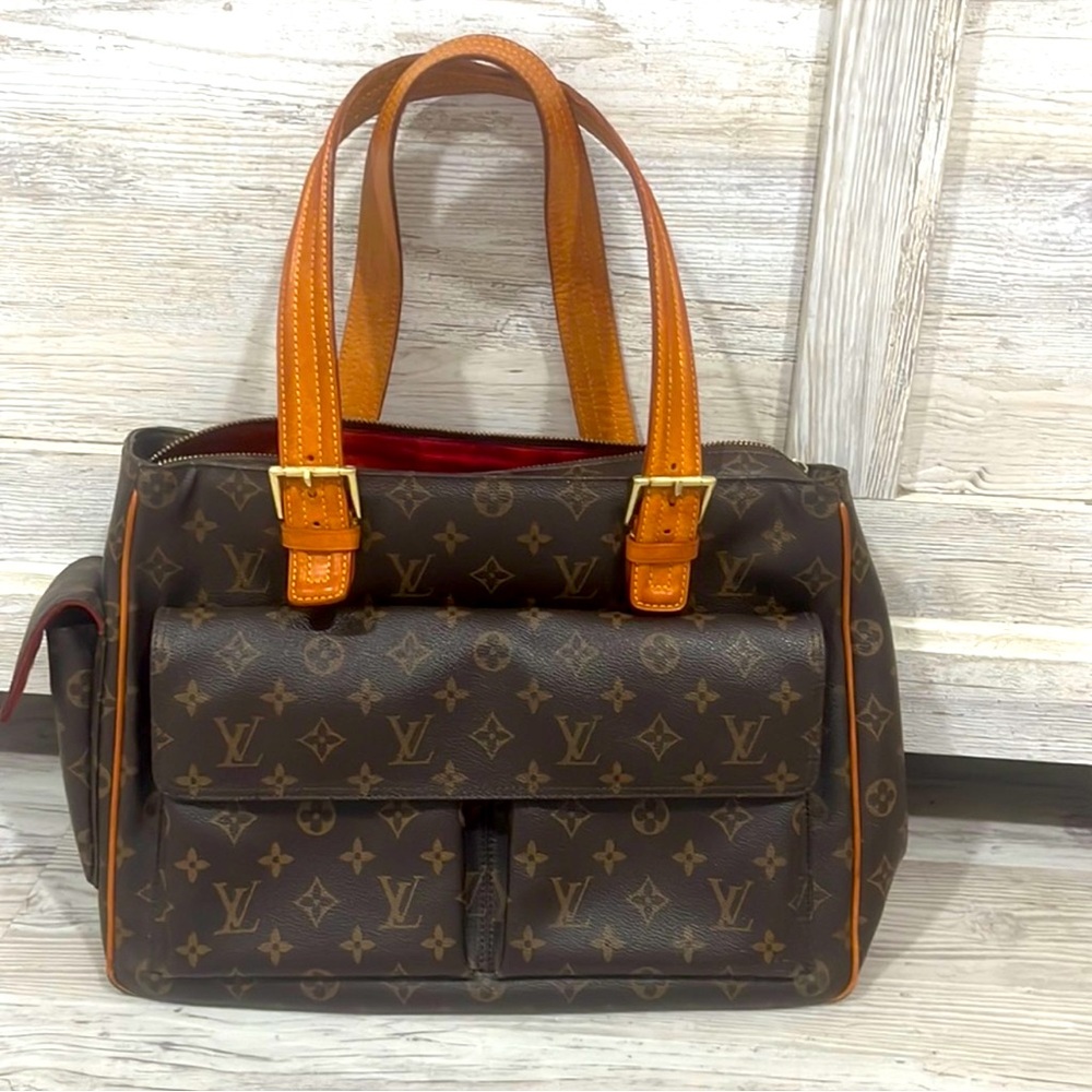 Louis Vuitton Brown and Orange Monogram Bag